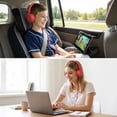 thumbnail image 5 of Pedoxline Kids Headphones with Microphone, Foldable 85/94dB Safe Volume Stereo Adjustable over Ear Headphones for Kids, Girls, Boys, Comfort Fit for Online Classes & Trave (Red and Black), 5 of 5