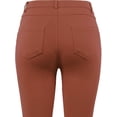 thumbnail image 5 of A2Y Women's Comfort Mordern Stretch Skinny Ponte Pants Light Rust S, 5 of 7