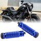thumbnail image 5 of 2 reposapiés traseros para motocicleta M8, antideslizantes, reemplazan directamente el reposapiés trasero de aluminio. Azul, 5 of 8