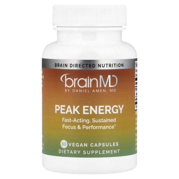 BrainMD Peak Energy, 30 Vegan Capsules