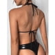 thumbnail image 2 of Gibobby Lencería sexy para mujer mujer Sexy charol ropa de dormir lencería tentación ropa interior camisón XXL)Negro, XXL), 2 of 5