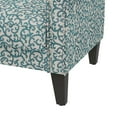 thumbnail image 6 of HL Home Furnishings Jean Rolled Arm Chair with Nailheads in Blue Curly Vine, 6 of 9