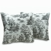 VICTOR MILL Plymouth Toile 18-inch Decorative Throw Pillows (Set of 2)