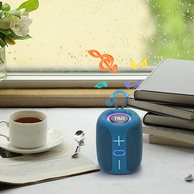 EGNMCR Sound Machine New Exquisite Cylindrical Portable Bass Bluetooth Speaker Colorful Lights Cool Gift Sound a sound