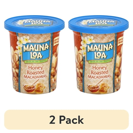 (2 pack) Mauna Loa Honey Roasted Macadamias with Hawaiian Honey, 4 oz. Cup