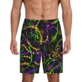 thumbnail image 1 of Fotbe Neon Mardi Gras Pantalones Cortos de Pijama para Hombre, Ropa de Dormir, Pantalones de Pijama Cortos para Hombre-Medium, 1 of 6