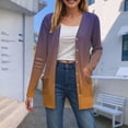 thumbnail image 2 of Towmus Women's Lightweight Cardigan Sweaters Summer Fall Oversized Long Sleeve Tops Open Front Cardigans Coat with Pockets, 2 of 6
