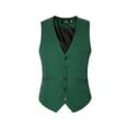 thumbnail image 2 of Men's V-neck Suit Vest Cotton Slim Four Seasons Vest, 2 of 2