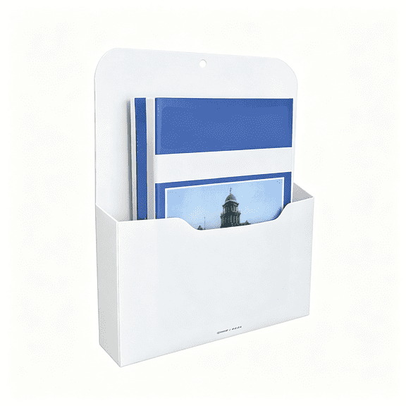 CCOCC Magnetic File Holder - Magnetic Paper Holder, Pocket Organizer Office Supplies Storage Mail Organizer for Notebooks,Planners,Letter Durable Magnetic File Holder (1 Pack)