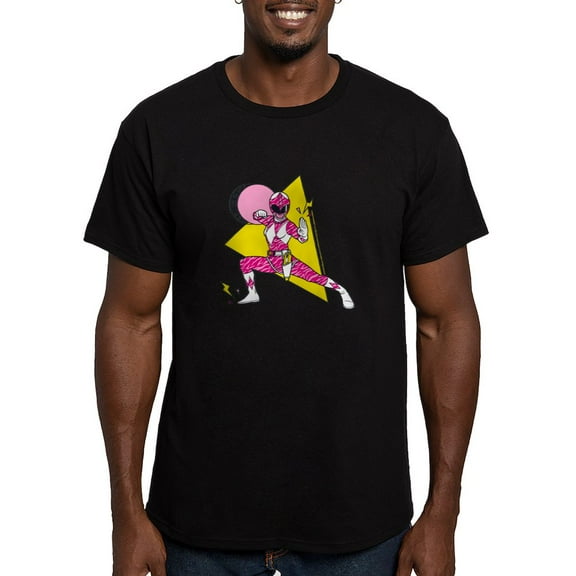CafePress - Power Rangers Pink Ranger De Men's Classic T Shirt - Men's Fitted T-Shirt
