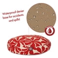 thumbnail image 5 of Majestic Pet Plantation Round Dog Bed Treated Polyester Removable Cover Red Large 42 x 42 x 5, 5 of 6