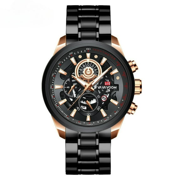 EXPLOJOY Men's Multifunction Sports Watch – Waterproof, Luminous Dial, Quartz Movement