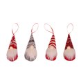 thumbnail image 4 of Árbol de Navidad Muñeca colgante Muñeca sin rostro con sombrero Barba Decoración colgante de vacaciones Adorno 4 Piezas Advancent HA000388-00B, 4 of 6