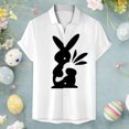 thumbnail image 1 of toraway Chemise Homme Robe Femme Mens Mode Ample Imprimé de Pâques Manches Courtes TG, 1 of 3