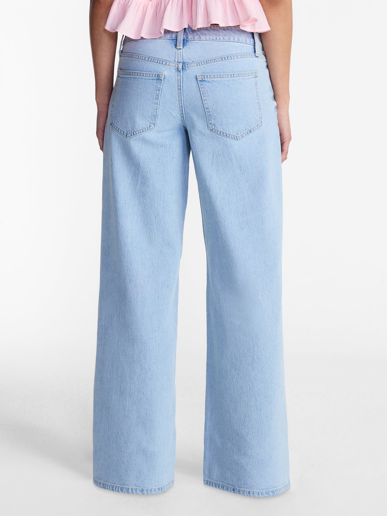 No Boundaries Mid Rise Baggy Jeans, 29", 31", 33" Inseams, Women'sand Women's Plus Sizes 00-24W
