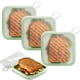 thumbnail image 1 of 3 recipientes para sándwiches, almacenamiento de sándwiches de silicona para loncheras, sin BPA, a prueba de fugas, soporte para sándwiches reutilizable para frutas, 1 of 5