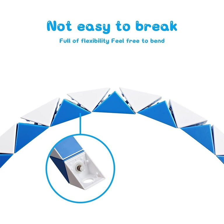 Ganowo 3PCS Large Size Fidget Snake Cube Twist Puzzle Magic Snake Sensory Toys Collection Brain Teaser Stuffers Party Favors Game Goodie Bags Fillers Kids Adults Teens Walmart