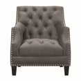 thumbnail image 3 of Picket House Furnishings Perry Button Tufted Accent Chair in Charcoal, 3 of 10