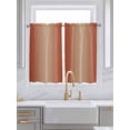 thumbnail image 2 of Kitchen Curtains 45 Inches length, Red Orange Ombre Window Treatment Curtain Drapes, Modern Gradient Abstract Art Lightweight Window Panels for Living Room Bedroom, 52"x45", 2 Panels, 2 of 7