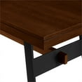 thumbnail image 2 of 72" Modern Industrial Wood Dining Table - Dark Walnut, 2 of 6