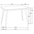 thumbnail image 6 of Bowery Hill Angled Leg Dining Table in Chestnut, 6 of 6