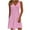 A Pink, variant on Summer Dresses for Women Sleeveless V Neck Polka Dot Boho Beach Holiday Dress Casual Soft Loose Petite Tank Dresses XXL