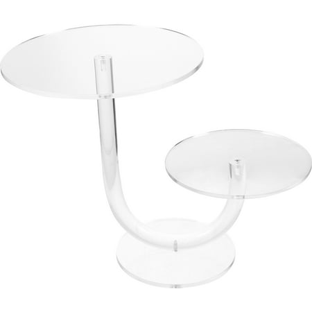 

Guiyong Double-deck Cake Holder Reusable Dessert Holder Transparent Cupcake Stand Cupcake Supply