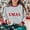 #018-Gray, variant on Craaazy Christmas Sweatshirts for Women Vintage Striped Printed Letter Printing Round-neck Long-sleeved Tops Gifts For Women