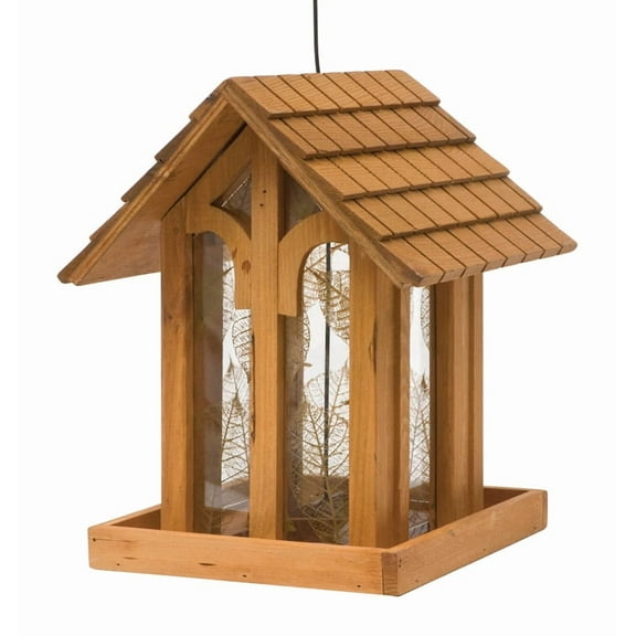 Perky-Pet Brown Mountain Chapel Wild Bird Feeder - 3.5 lb Capacity