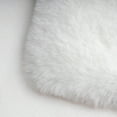 thumbnail image 4 of Phantoscope Deluxe Soft Faux Rabbit Fur Collection Decorative Home Decor Modern Area Rug, White, 4 of 4