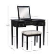 thumbnail image 2 of Linon Vanity Set, Black, 2 of 2