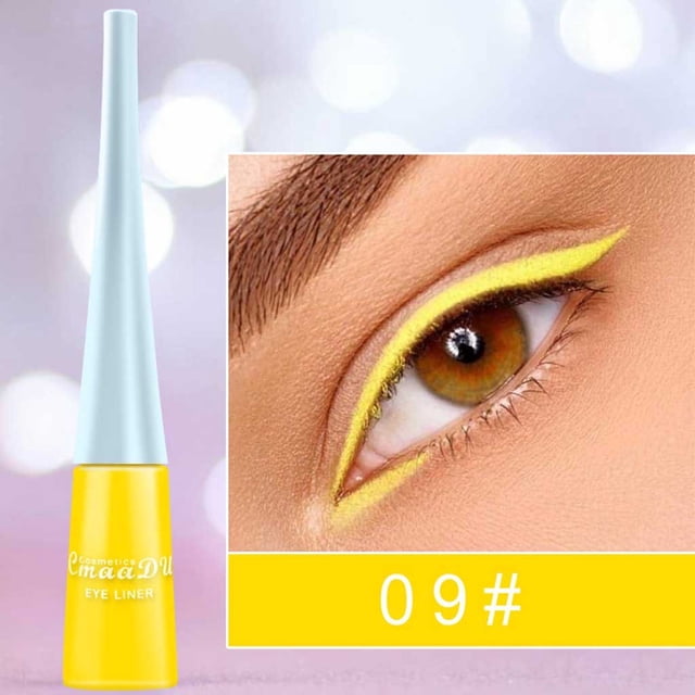 Sombra de ojos brillante y ligera, delineador de ojos líquido con purpurina resistente al agua, 30ml