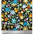 thumbnail image 1 of Soimoi Cotton Duck Fabric Floral,Bird & Animal Cartoon Print Sewing Fabric Yard 42 Inch Wide, 1 of 1