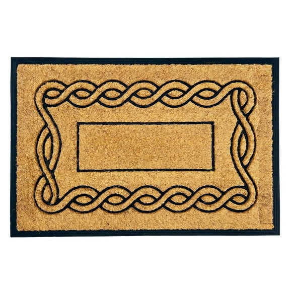 Grand paillasson d'extérieur élégant en fer forgé – 24" x 36" idéal pour les entrées intérieures et extérieures.