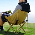 thumbnail image 3 of LJNYFDC Coffee Chair Ultralight Outdoor Folding Beach Chair with Back Support Design Large Feet Compact Size Camping Stool, 3 of 7
