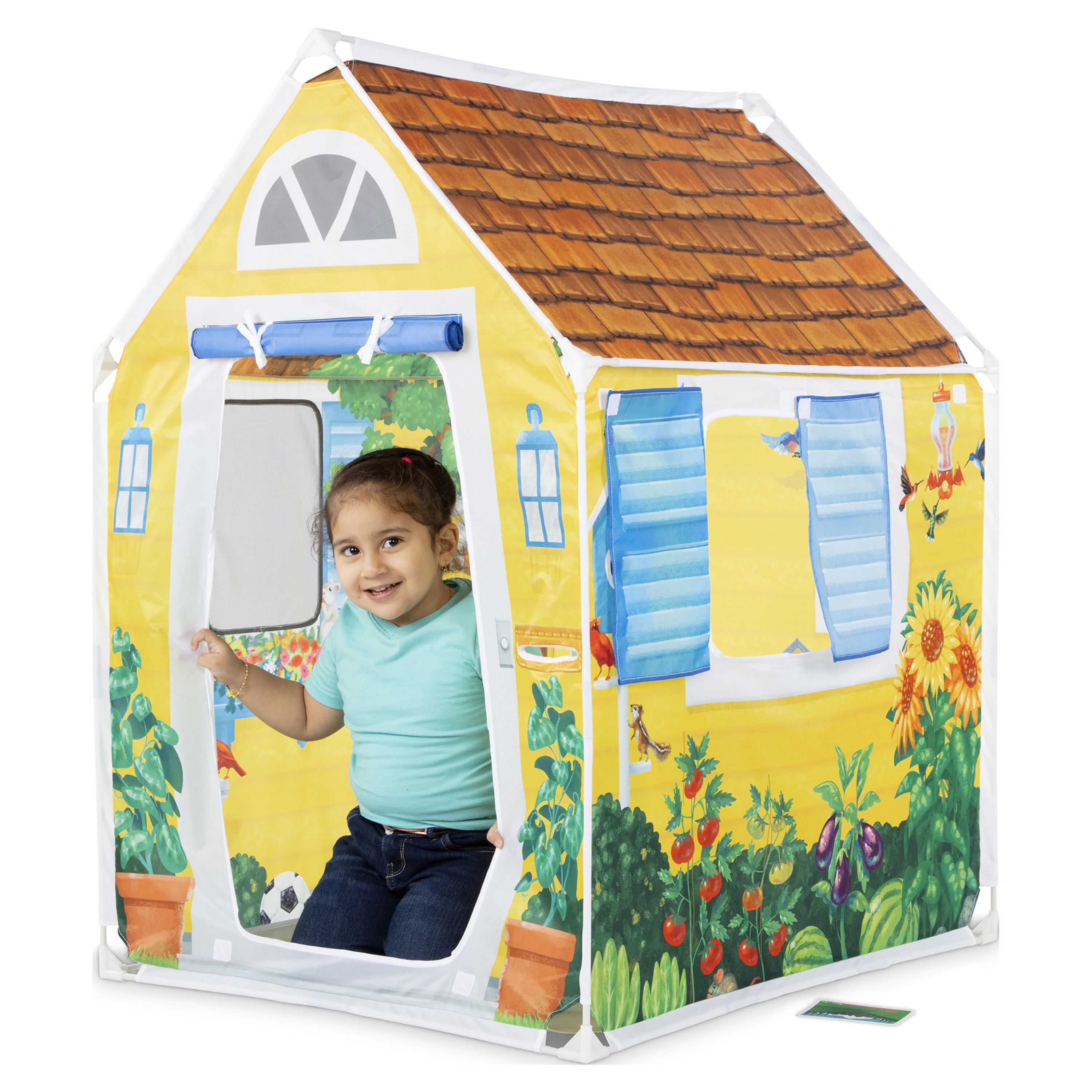 Melissa & Doug Cozy Cottage Fabric Play Tent and Storage Tote - image 4 of 9
