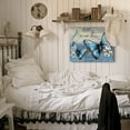 thumbnail image 5 of Blue Butterfly Flower Wall Art Bathroom Just Breathe Pictures Wall Decor Canvas Painting Prints Home Decorations Framed for Bedroom Living Room 12X16 Inch, 5 of 6