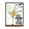 thumbnail image 2 of Stupell Industries Eat Drink & Be Scary Halloween Holiday Painting White Framed Art Print Wall Art, 2 of 5