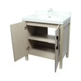 thumbnail image 4 of Bellaterra-Home 31.5" Single Sink Vanity In Light Gray Finish with White Ceramic Top, 4 of 6