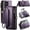 Purple, variant on for Samsung Galaxy S26 Ultra (2026) 6.8" Case, Women Men Multi-Function Wallet Case with Stand RFID Blocking Includes Shoulder Strap Wrist Strap Galaxy S26 Ultra