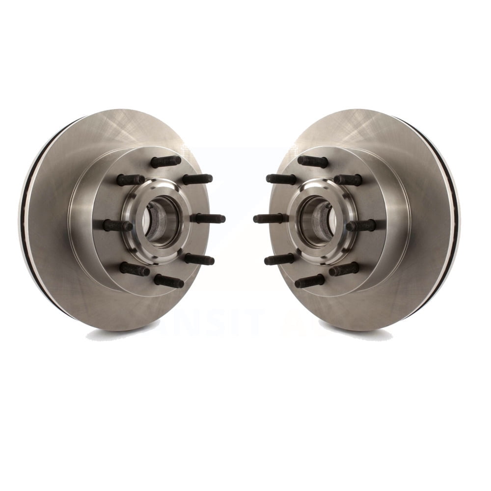 Front Disc Brake Rotors And Hub Assembly Pair For Ford F250 Super Duty