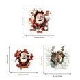 thumbnail image 6 of 3D Christmas Wall Sticker 3D Merry Christmas Wall Decals Christmas Snowman Decal Xmas Holiday Decoration Christmas Party Supplies Christmas Santa Claus Sticker, 6 of 8