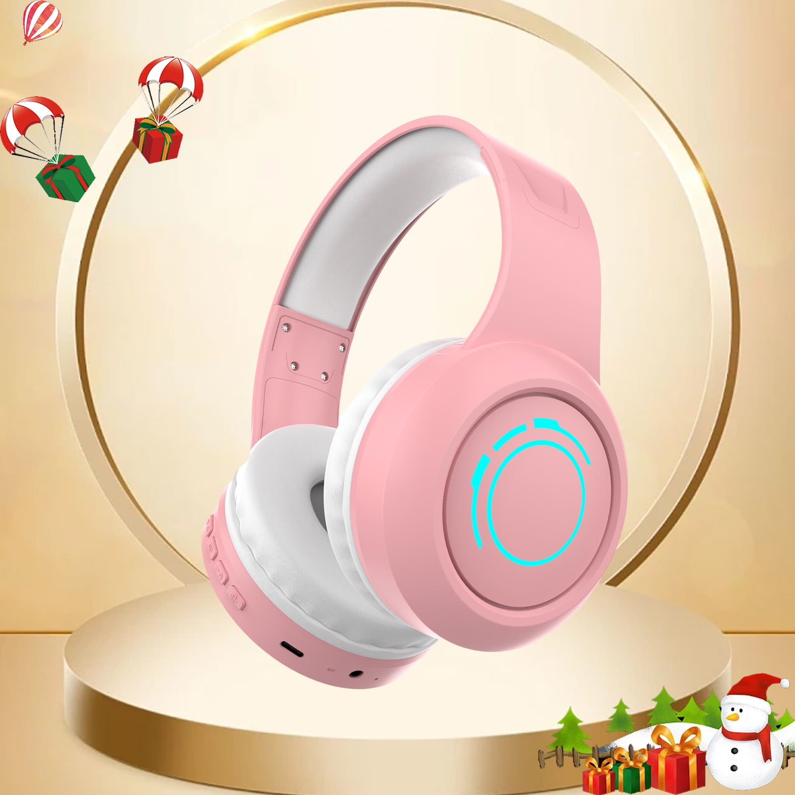 Kids Wireless Active Noise Cancelling Headphones, Bluetooth 5.4, 40H Playtime, Volume Limited 75/85/94dB, Type-C Fast Charging, Mic, Foldable for School/Travel/Airplane,Pink