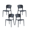thumbnail image 3 of Set de 4 Sillas FRATELLO MUEBLES Comedor Exterior e Interior Color Negro, 3 of 8