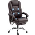 thumbnail image 1 of Vinsetto Chaise de Bureau de Massage, Chaise de Jeu Inclinable, Brun Foncé, 1 of 10