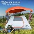 thumbnail image 3 of Carpa HAPPY TRAVEL con cúpula impermeable para 4 personas, 265 x 244 cm, 3 of 9