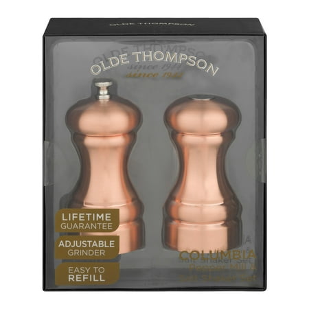 Olde Thompson Columbia Pepper Mill & Salt Shaker Set  - 2 (Best Wooden Pepper Mill)