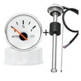 thumbnail image 2 of 52mm Water Level Gauge +100-600mm Water Level Sensor 0-190 Ohm Fit Boat Car Fuel Level Gauge Meter With Red Backlight 9-32V ,Easy Setup, 2 of 7