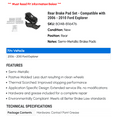 thumbnail image 2 of Rear Brake Pad Set - Compatible with 2006 - 2010 Ford Explorer 2007 2008 2009, 2 of 2