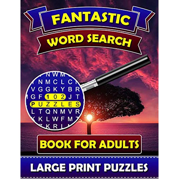 fantastic word search books for adults large print puzzles find and seek books for adults puzzle books for adults paperback walmart com